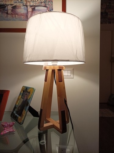Lampada tavolo legno - da,