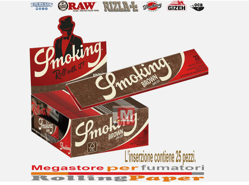 Cartine smoking brown lunghe - cartine,