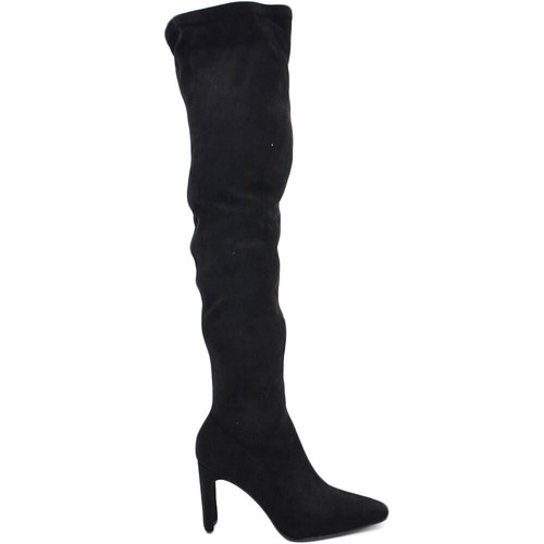 Stivali donna camoscio nero