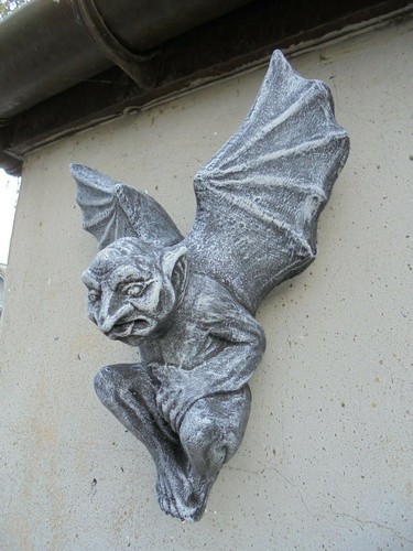 Targa parete gargoyle alata - targa,
