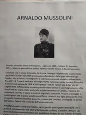  PNF AUTOGRAFO ARNALDO MUSSOLINI FRATELLO DEL DUCE POLITICO E GIORNALISTA