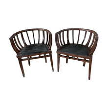 Coppia di sedia a pozzetto