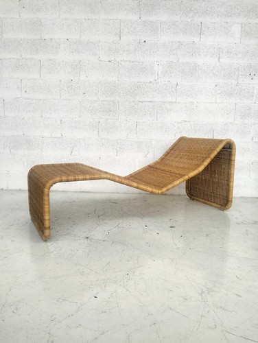 Rattan chaise longue - p3s, model