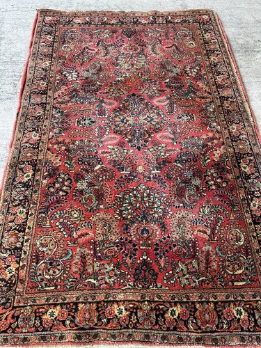 Antique red saarrouk persiaan - antique,