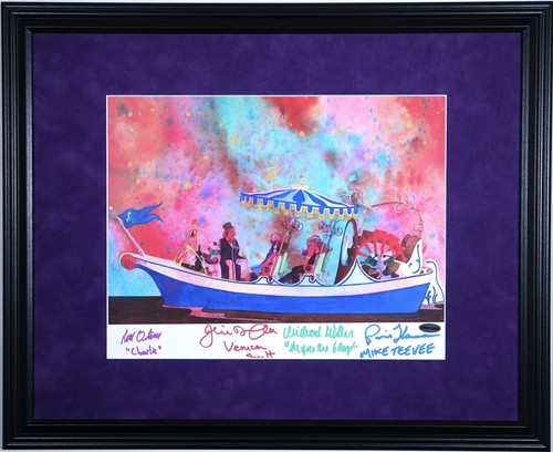 Willy wonka boat framed - wonka,