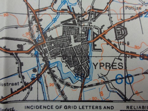 Original ww2 british army map - british,