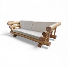 sedia vintage bambù divano