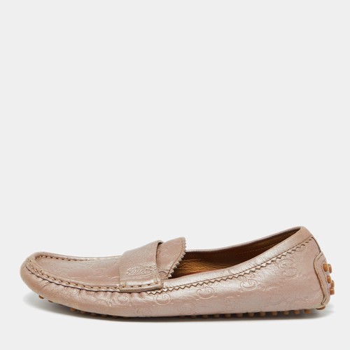 Mocassini gucci rosa champagne - rosa,
