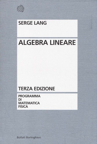Libri serge lang algebra - libri,