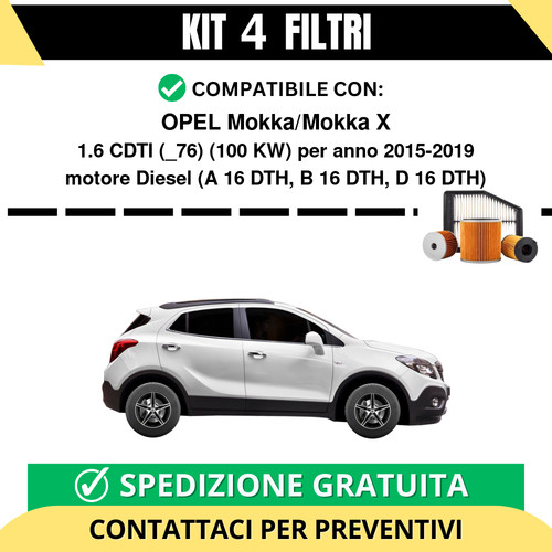 Kit filtri tagliando - filtri, per
