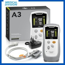 Saturimetro Palmare professionale con batteria ricaricabile A3 - pulsossimetro