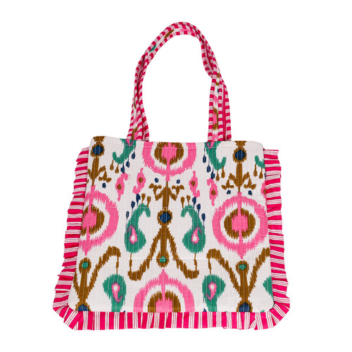 Borsa tracolla ikat colorata - a,