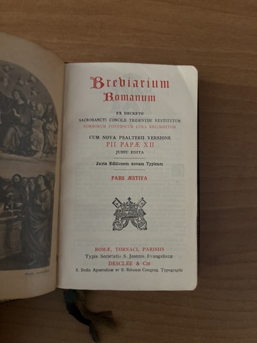 Breviarium romanum pars - breviarium,