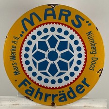 Insegna smaltata Mars - Ø 50