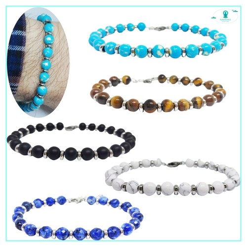 Bracciale uomo acciaio con - uomo, in