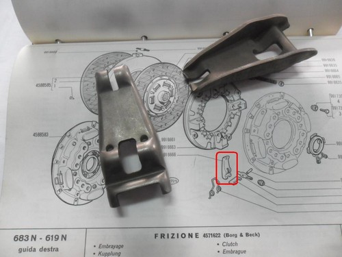 Leva disinnesto frizione fiat - disinnesto,
