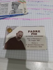 Tessera con moneta in oro bagnato PADRE PIO