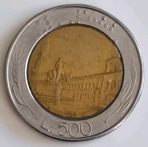 Moneta 500 lire - moneta,