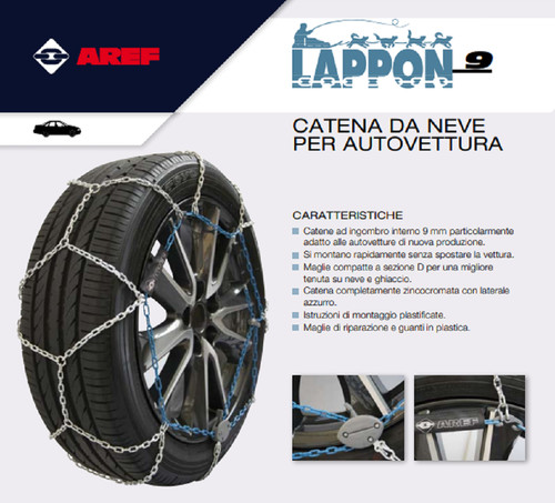 Catene neve omologate 9mm - catene,