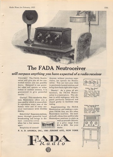 Neutroceiver fada 1925 160 - neutroceiver, 160-a