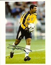 Foto firmata Angelo Peruzzi 10x8 Lazio Italia autografo firma con certificato di autenticità