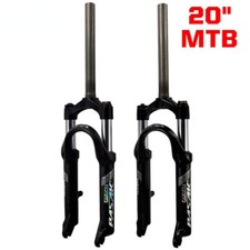 Forcella 20 Pollici Mtb Mountain Bike BMX Bambino Pieghevole Bicicletta Molla Forcella Anteriore