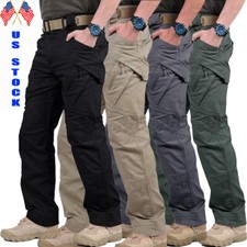 Pantaloni cargo tattici da uomo USA soldato taglio dritto pantaloni da lavoro combattimento outdoor AA