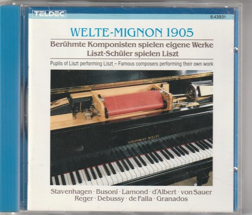 Welte mignon 1905 autori vari - mignon,