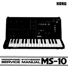 KORG SYNTHESIZER MS-10 Schematic Diagram Service Manual Schaltplan techniques