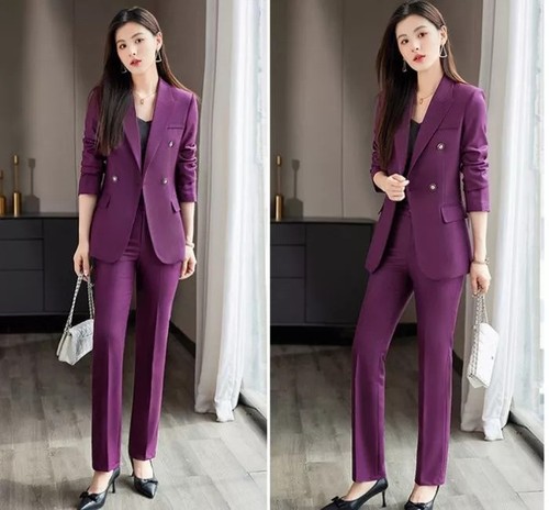Tailleur porpora pezzi slim - porpora,