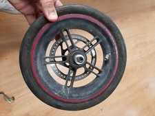 Electric Scooter Rear Wheel With 120mm Brake Disc Red Pneumatic Tyre GR GF