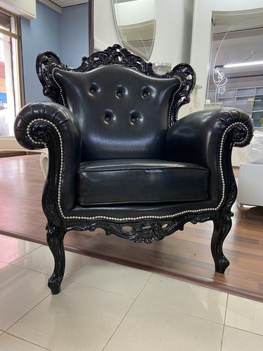Poltrona barocco nera - barocco,
