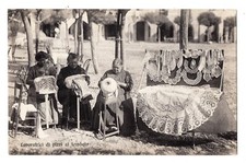 C00195  CARTOLINA  GENOVA  LAVORATRICI DI PIZZI  AL  TOMBOLO  VG  FP