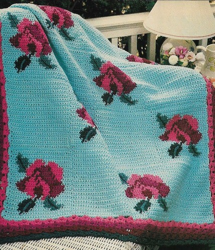 Antico copriletto rosa afgano - antico,