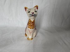 Statuetta gatto in ceramica di