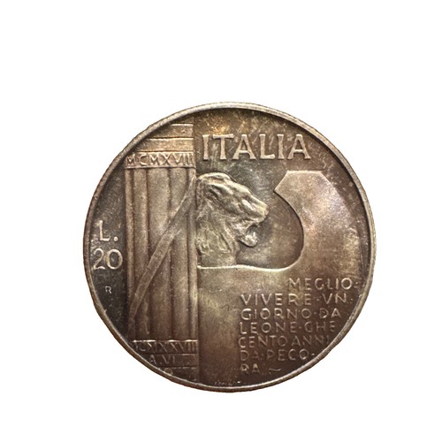 Lire medaglia mussolini - lire,