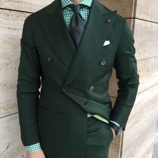 Mens Slim Fit Double Breasted