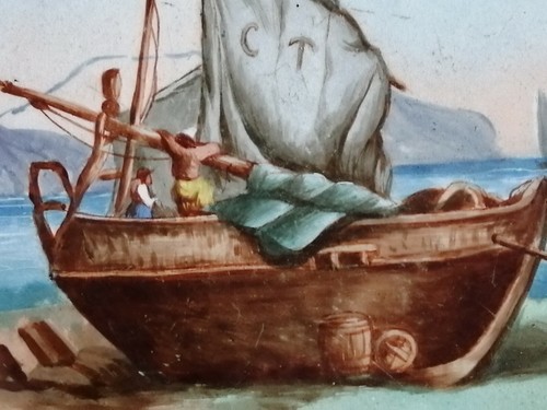 Marine sur une assiette creil - sur,