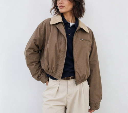 Zara bomber jacket marrone - jacket,