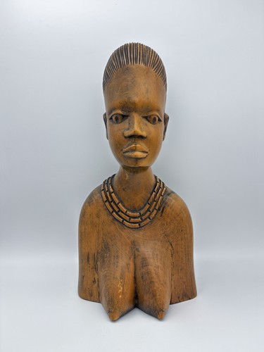 Statua legno busto - statua,