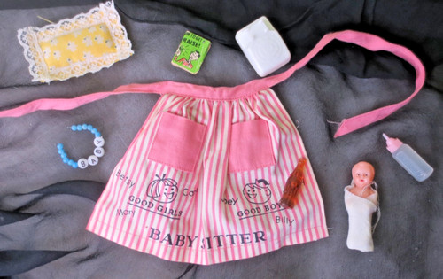 Grembiule vintage barbie rosa - grembiule,