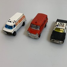 Modellini Auto Zylmex Polizia Pompieri e Ambulanza Vintage Used Toys scala 1:43 