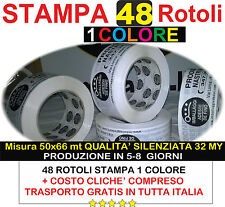 NASTRO ADESIVO PERSONALIZZATO 1 COLORE minimo 48 pezzi