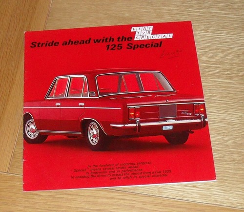 Fiat 125 brochure speciale - 125,