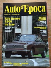 auto d' epoca Rivista Annata