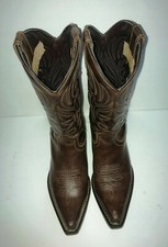 STIVALI da DONNA IN VERO CUOIO MARRONE numero 35