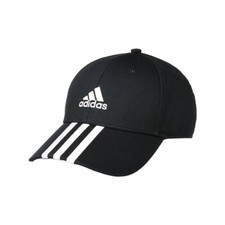 CAPPELLO CON VISIERA ADIDAS BERRETTO NERO IB3242 3 STRIPES CAP ORIGINALE NUOVO