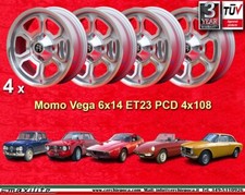 4 Cerchi Momo Vega Alfa Romeo 6x14 Giulia GT GTA Wheels Felgen llantas jantes