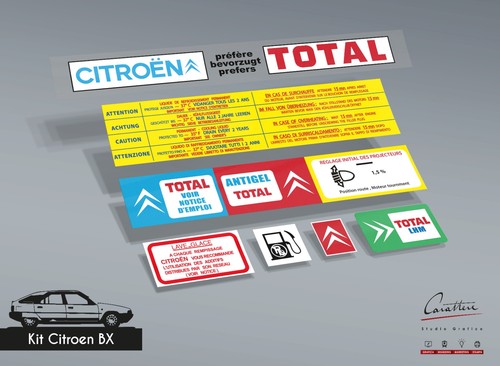 Kit adesivi citroen 7 - kit,