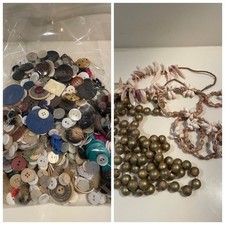 Lotto Bottoni vintage misti e Collane Hobby creativi